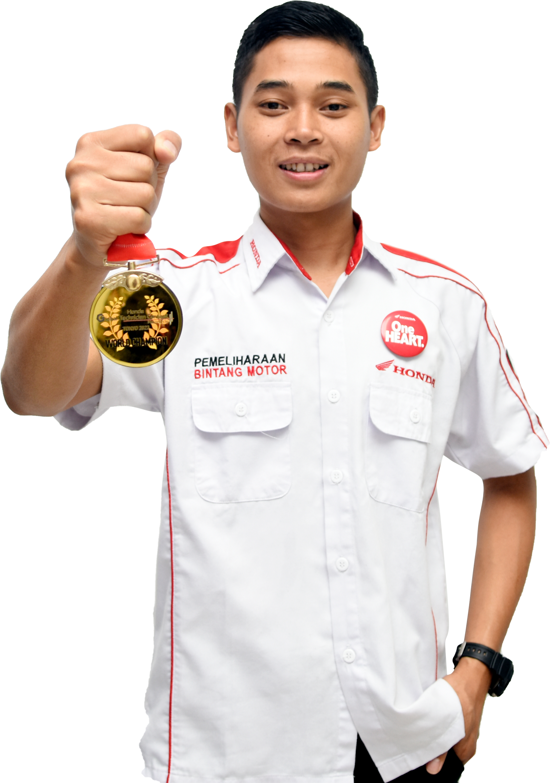 Masngudin Juara Dunia Honda Global Technician Contest Motorcycle