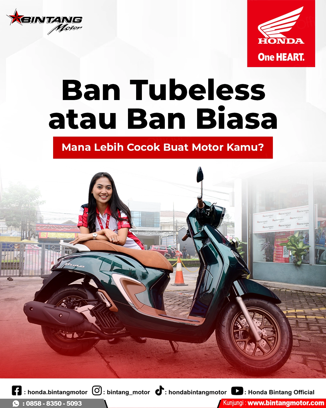 Perbedaan Ban Tubeeless dan Ban Biasa